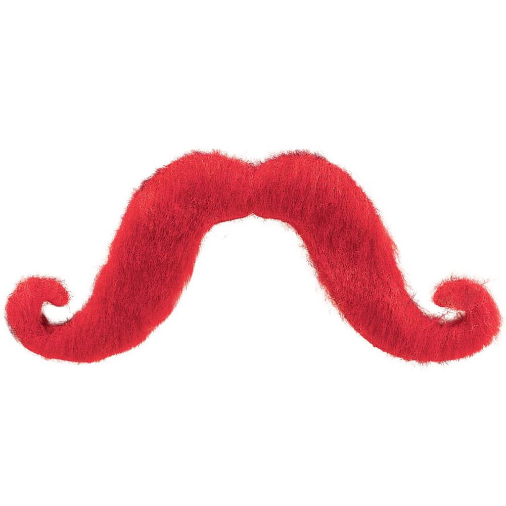 Red Handlebar Mustache