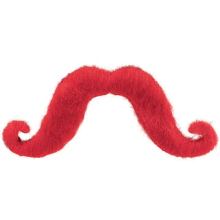 Red Handlebar Mustache
