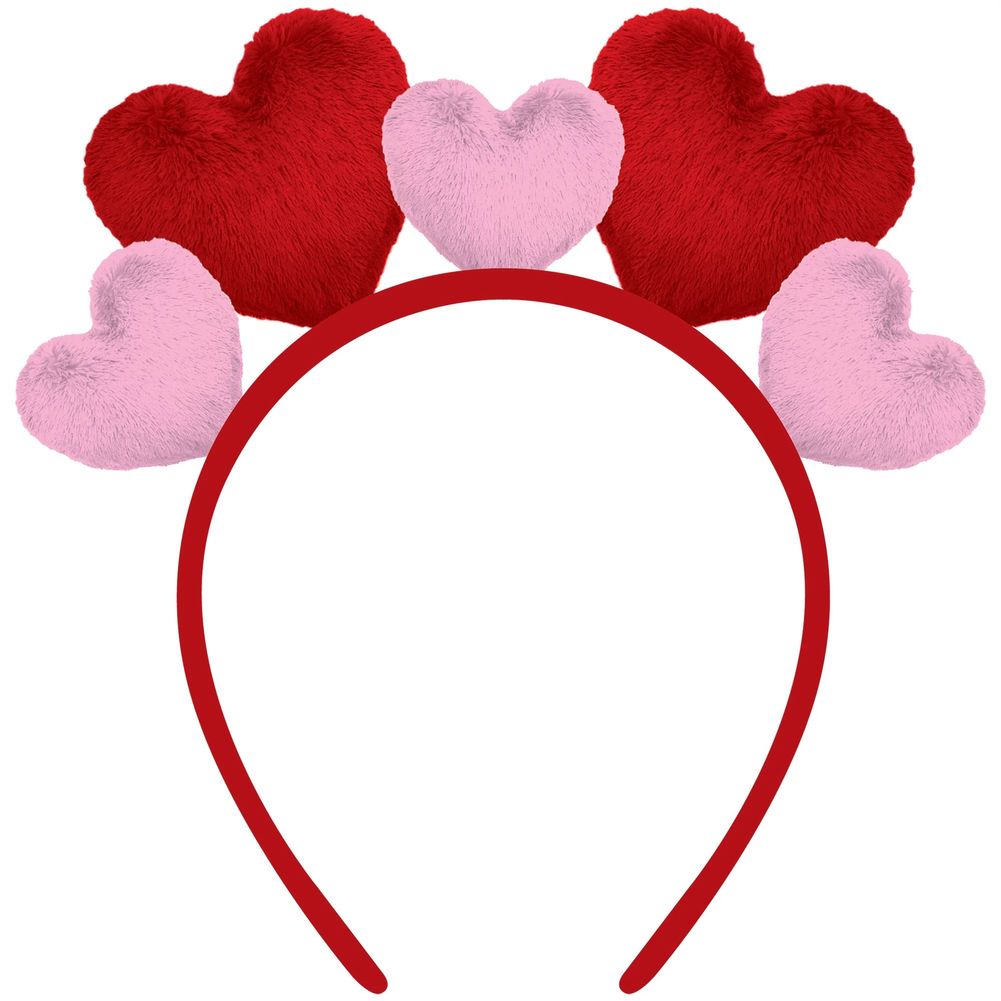 Pink and Red Heart Headband