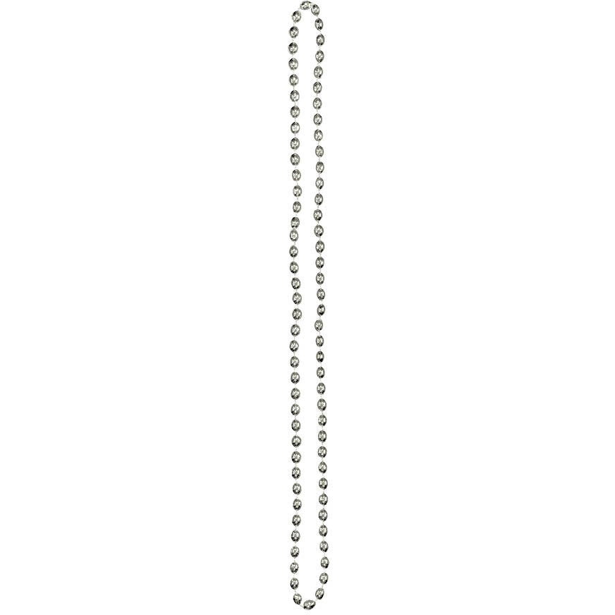 Silver 30" Metallic Beads