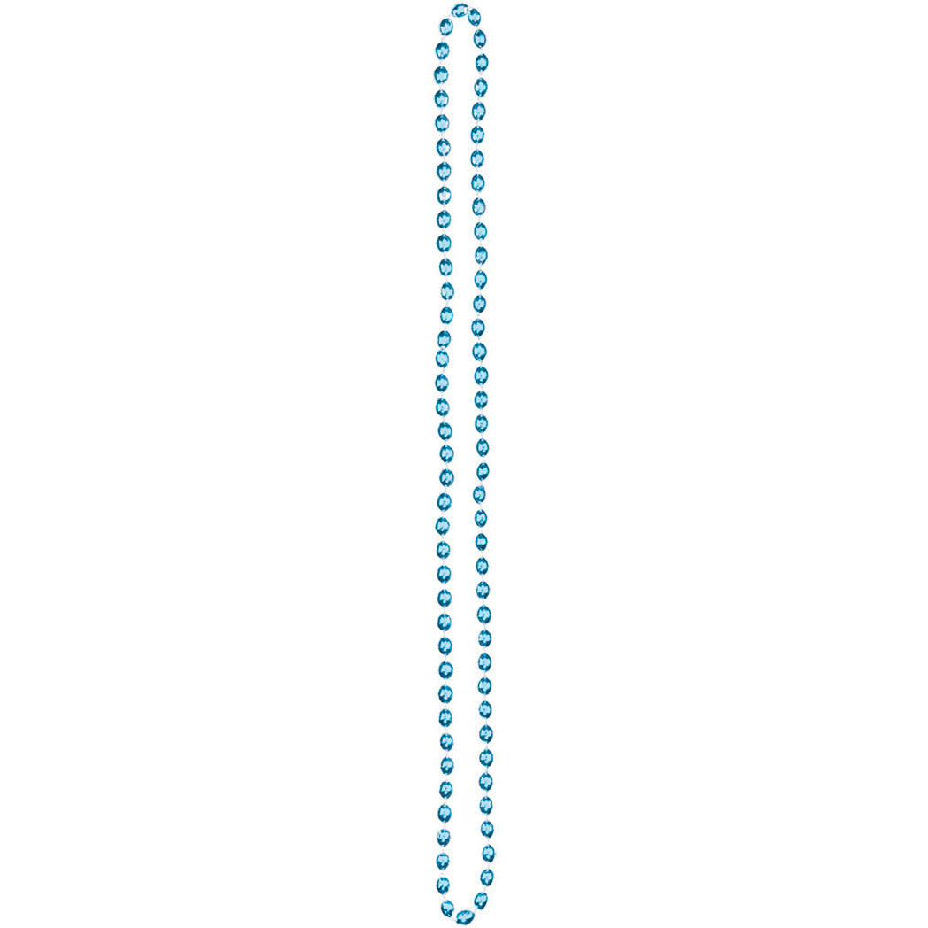 Turquoise 30" Metallic Beads