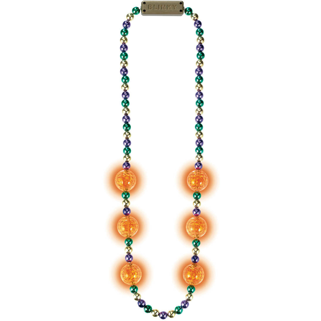 Light Up Blinking Pumpkin Necklace