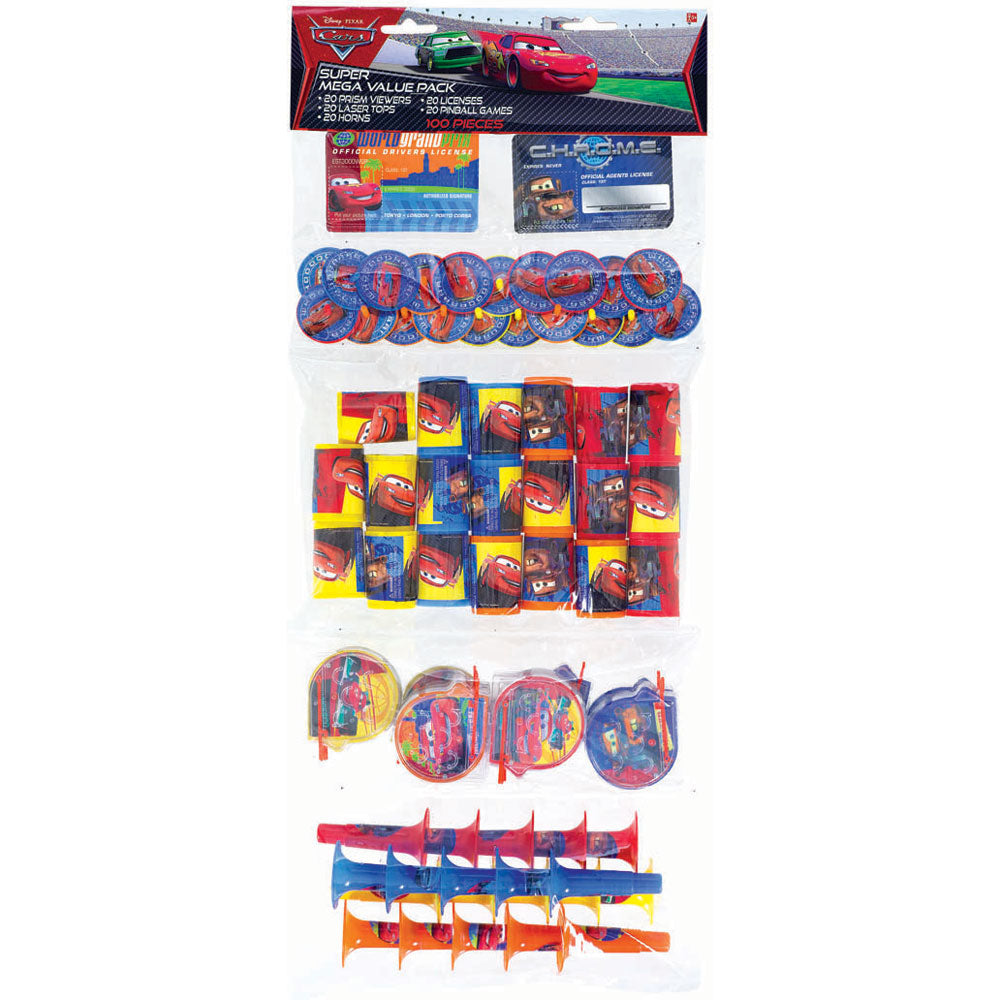 Disney's World of Cars Mega Favor Pack (100 Pieces)