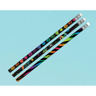 Neon Birthday Pencils