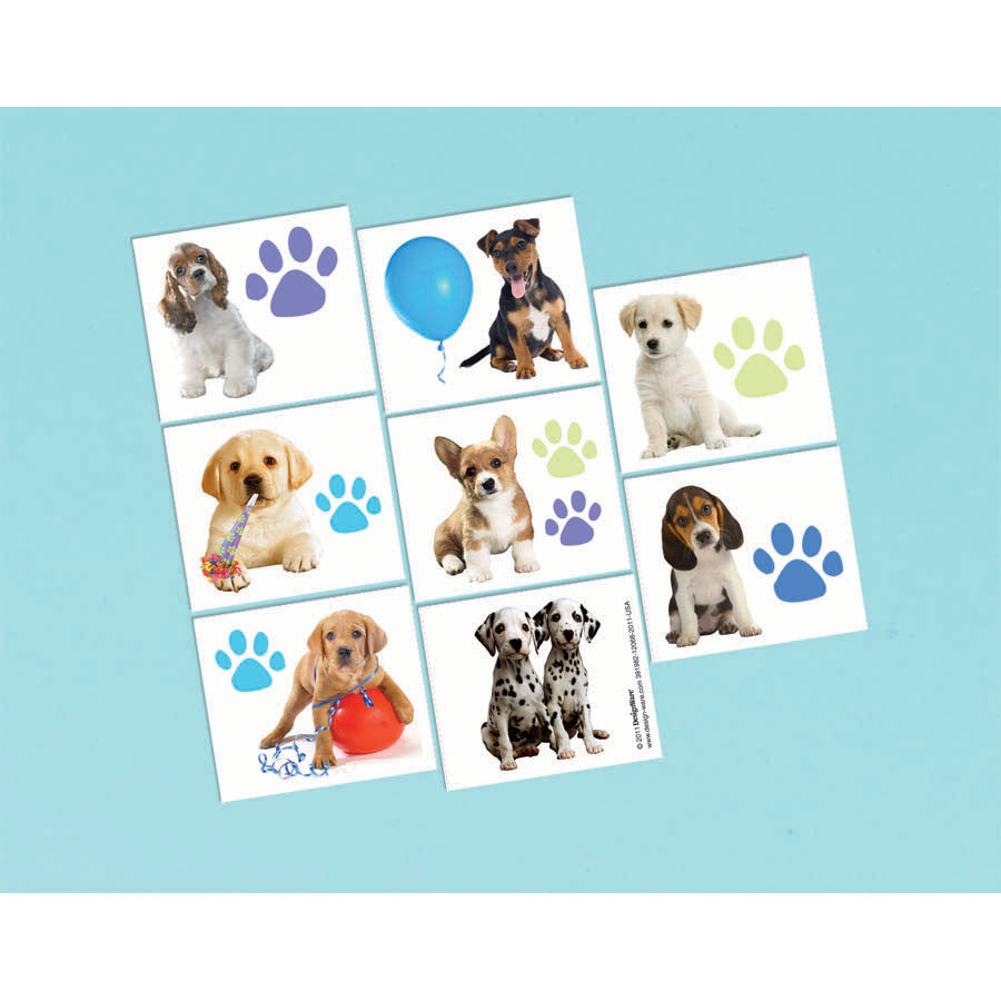 Party Pups Tattoos (8ct)
