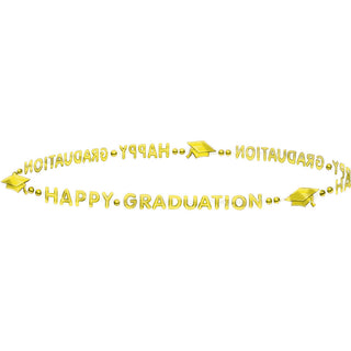 Happy Graduation Yellow Bead Necklace