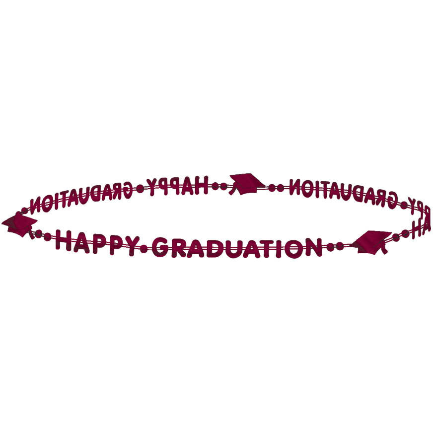Happy Graduation Berry Bead Necklace