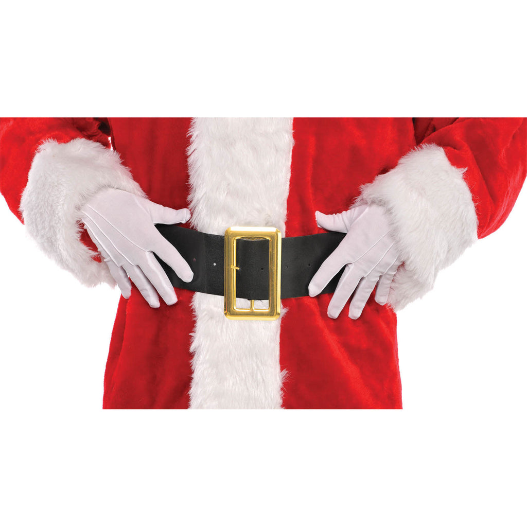 White Cotton Santa Gloves