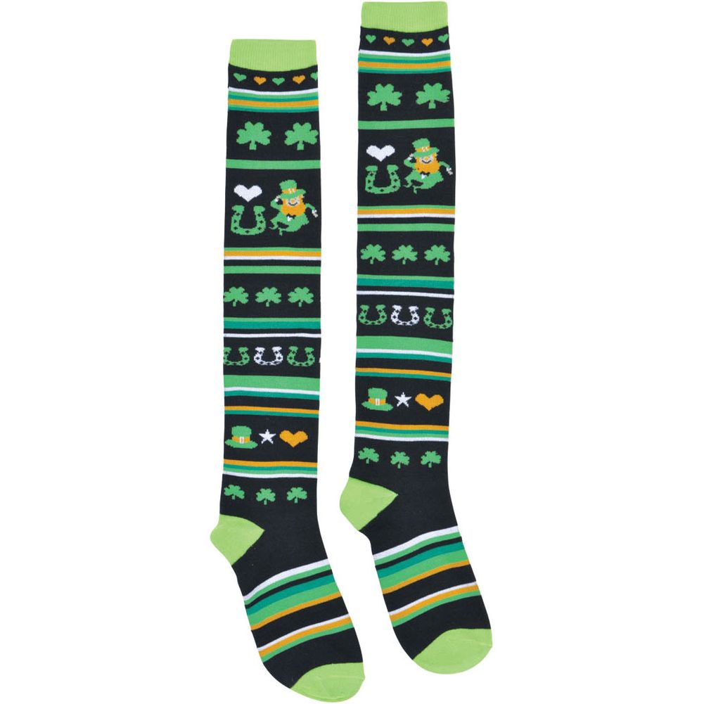 Lucky Stripe St. Patrick's Day Knee Socks (1 pair)