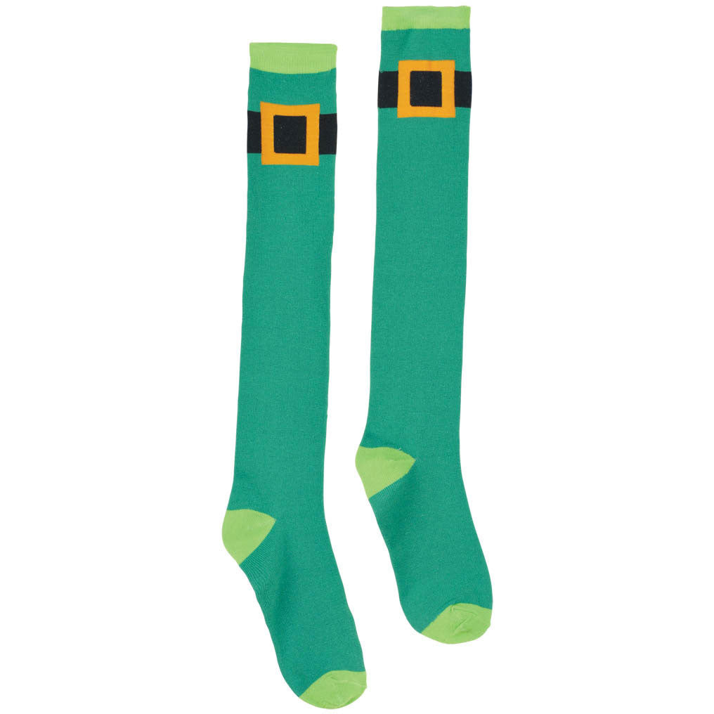 Leprechaun Belt Knee High Socks (1 pair)