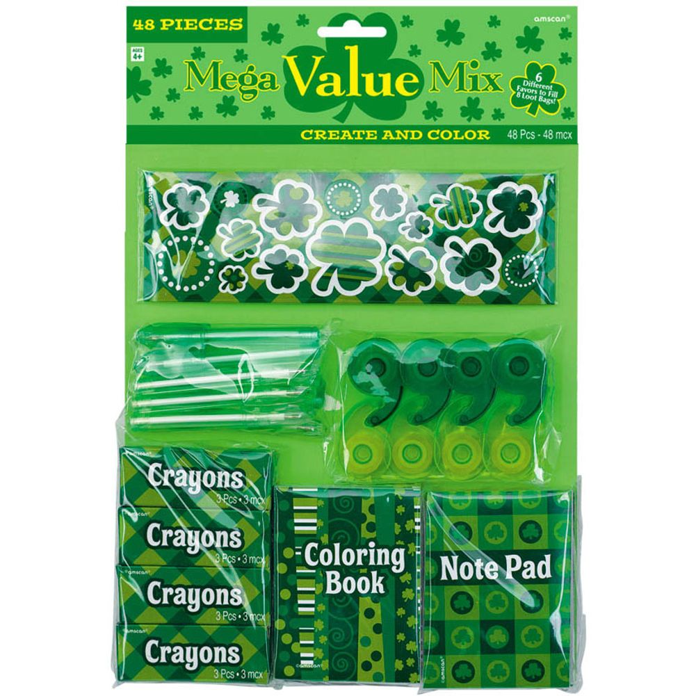 Create & Color St. Patrick's Day Party Favors