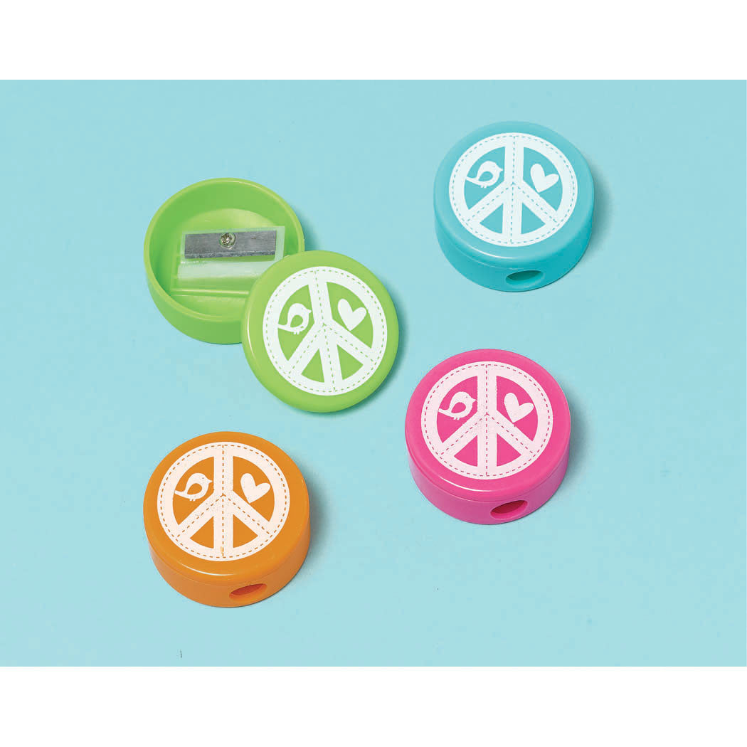 Hippie Chick Birthday Pencil Sharpeners