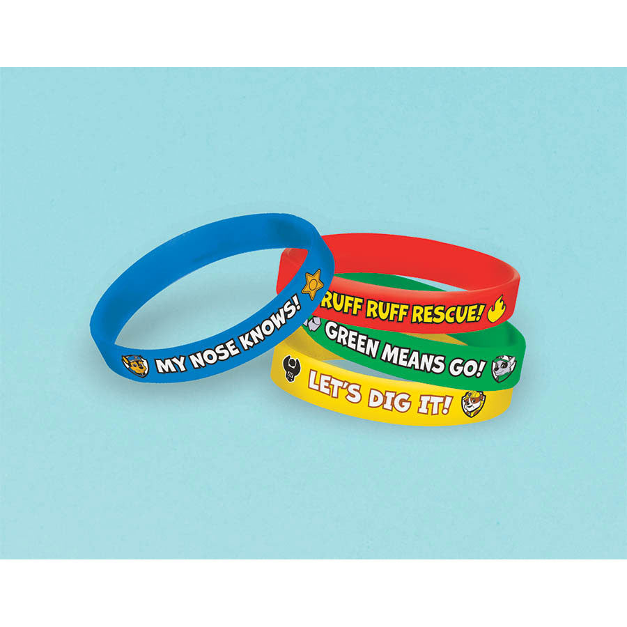 Paw Patrol Rubber Bracelets (4ct)