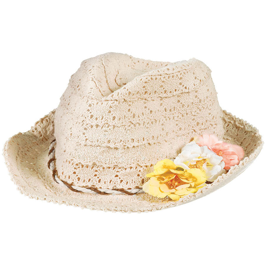 Oasis Eyelet Flowers Hat (1ct)