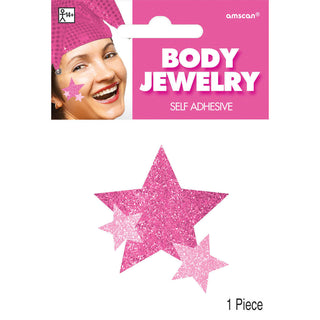 Pink Stars Body Jewelry