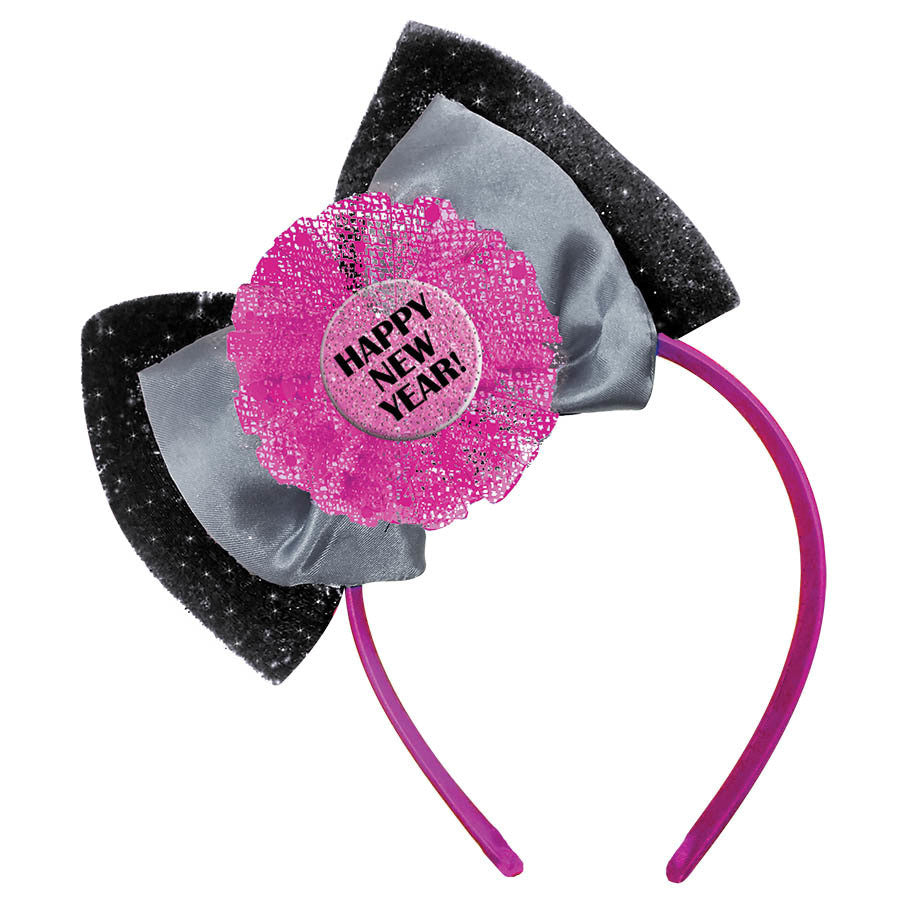 Happy New Year Bow Headband