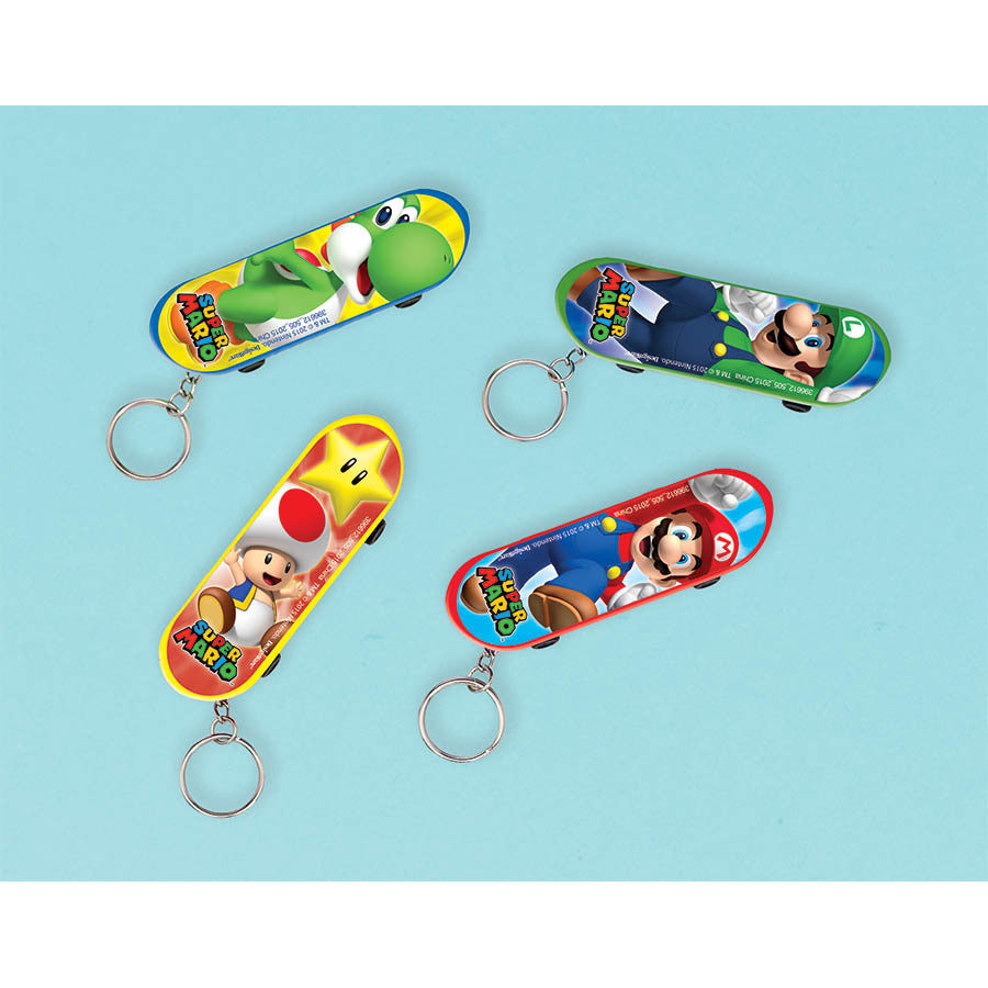 Super Mario Skateboard Keychain (1ct)