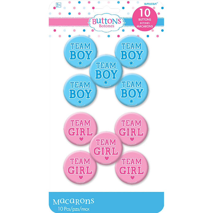 Girl or Boy Buttons (10 ct)