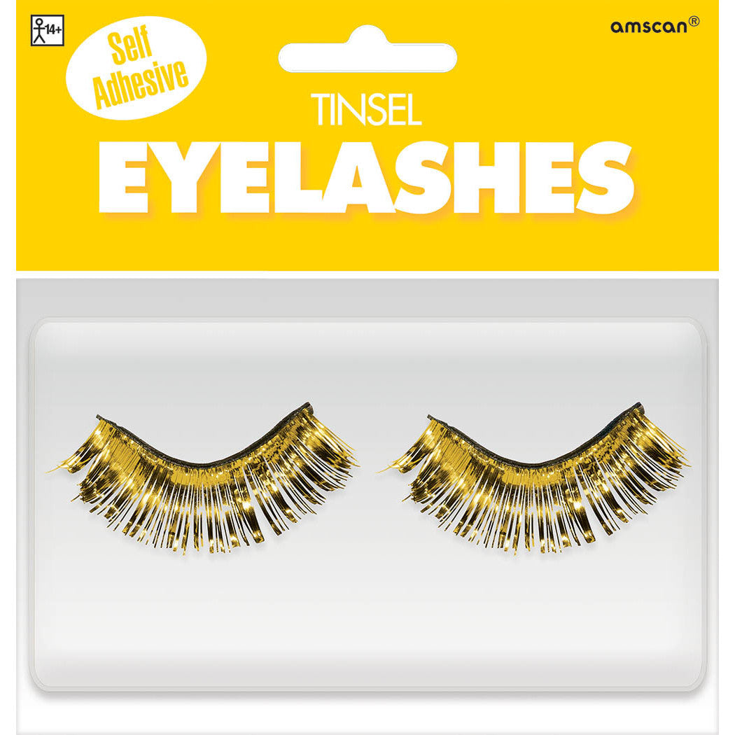 Yellow Tinsel Eyelashes