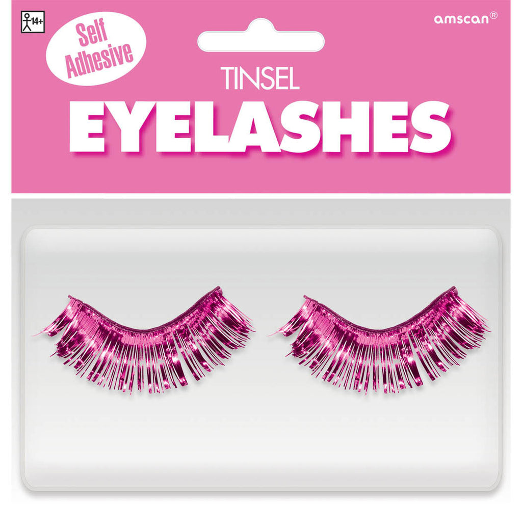 Pink Tinsel Eyelashes