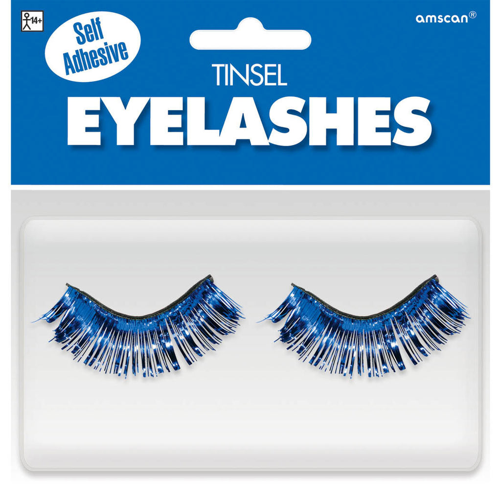 Blue Tinsel Eyelashes