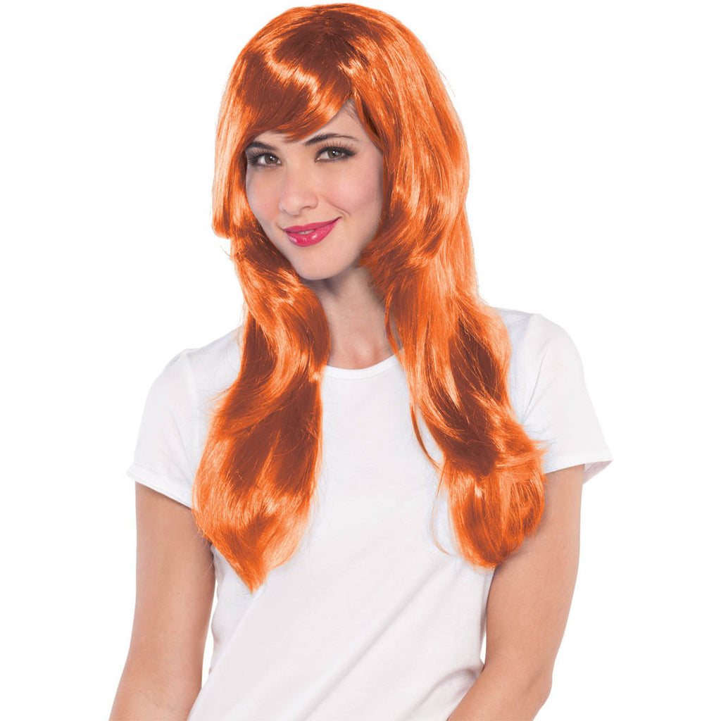 Orange Glamorous Wig