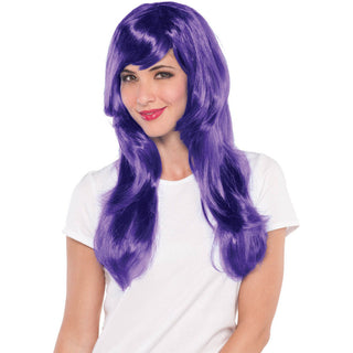 Purple Glamorous Wig