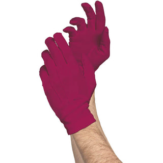 Burgundy Classic Short Gloves