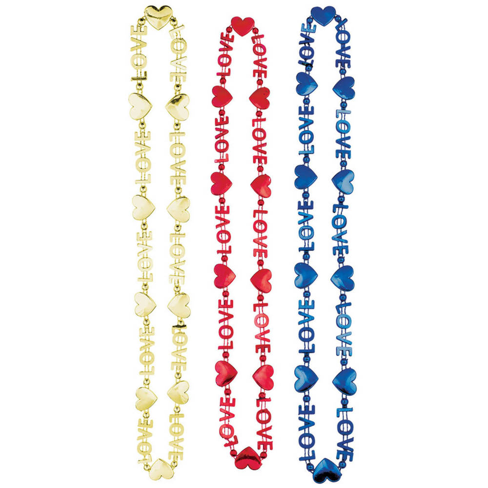 Rainbow Love Necklaces (3ct)
