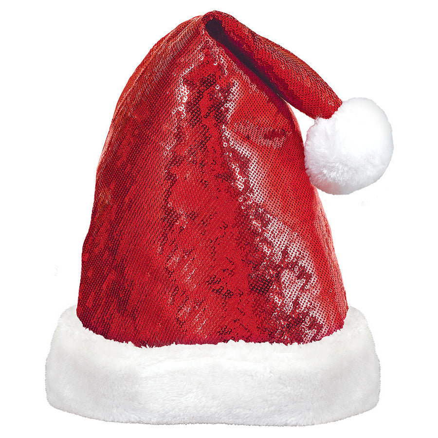 Red Glitzy Santa Hat
