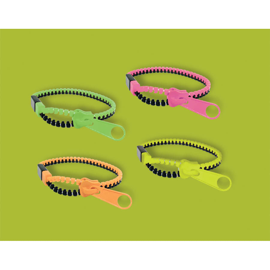 Two-Tone Zipper Bracelets