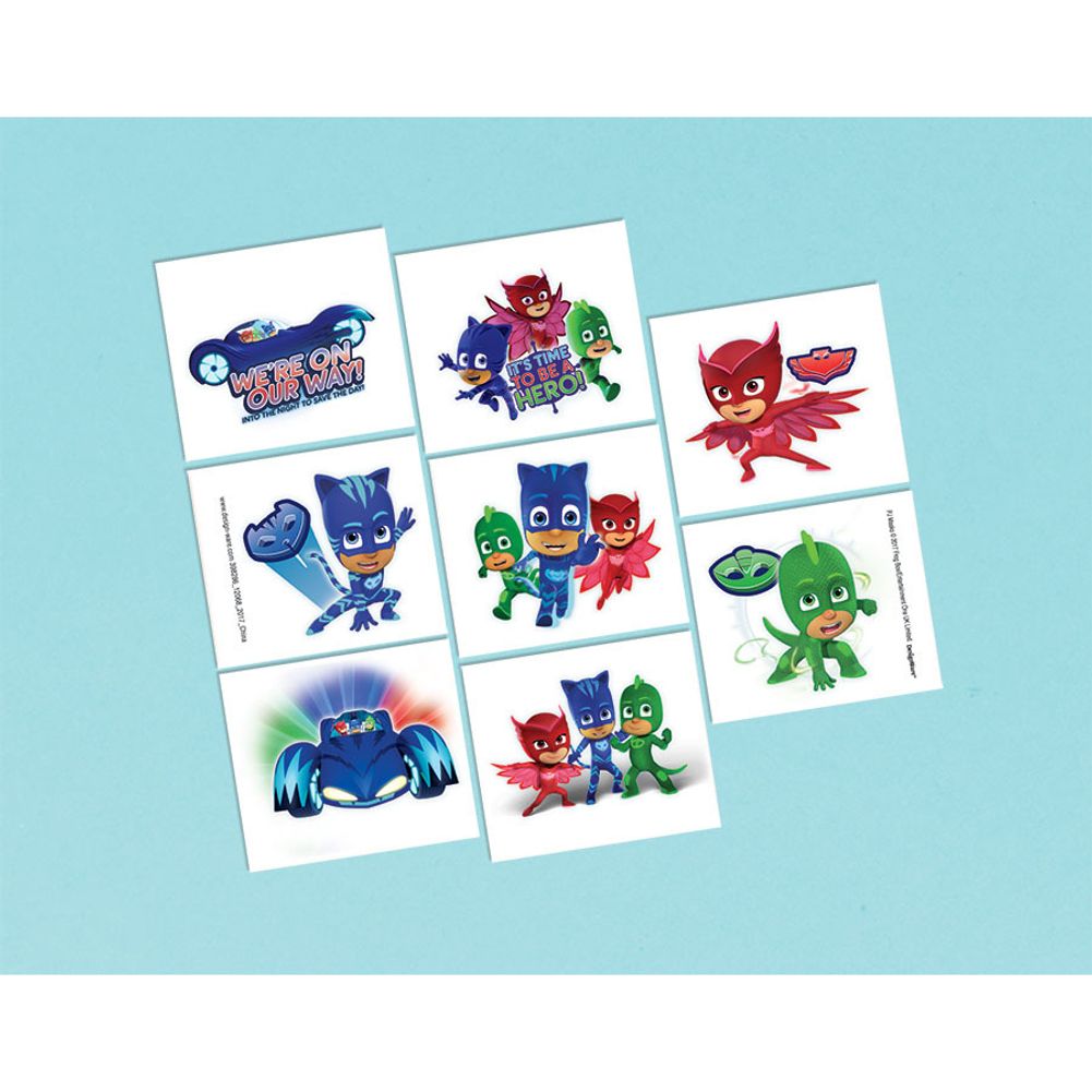 PJ Masks Tattoos (8 ct)
