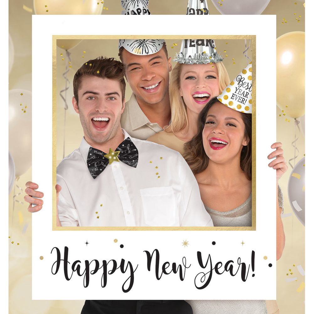 Giant Happy New Year Photo Frame Photo Prop