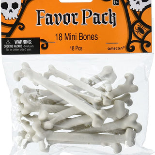 Mini Plastic Bones (18 ct)
