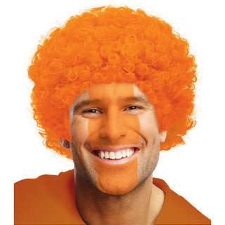 Orange Afro Curly Wig