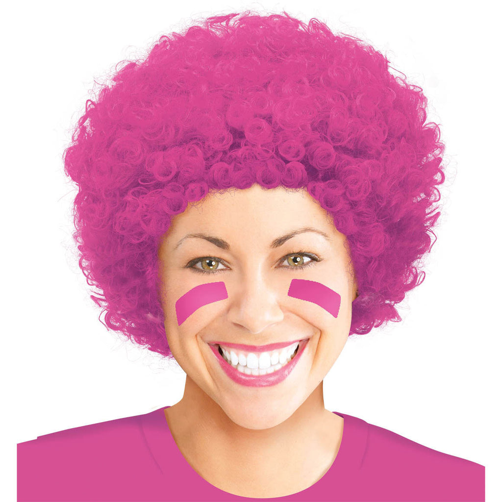 Pink Afro Curly Wig