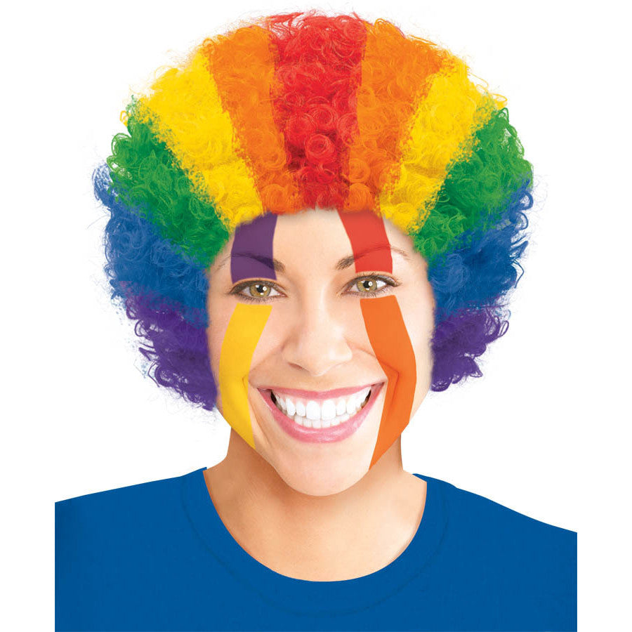 Rainbow Afro Curly Wig