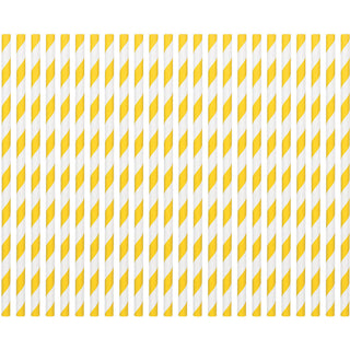 Yellow Paper Straws (24ct)