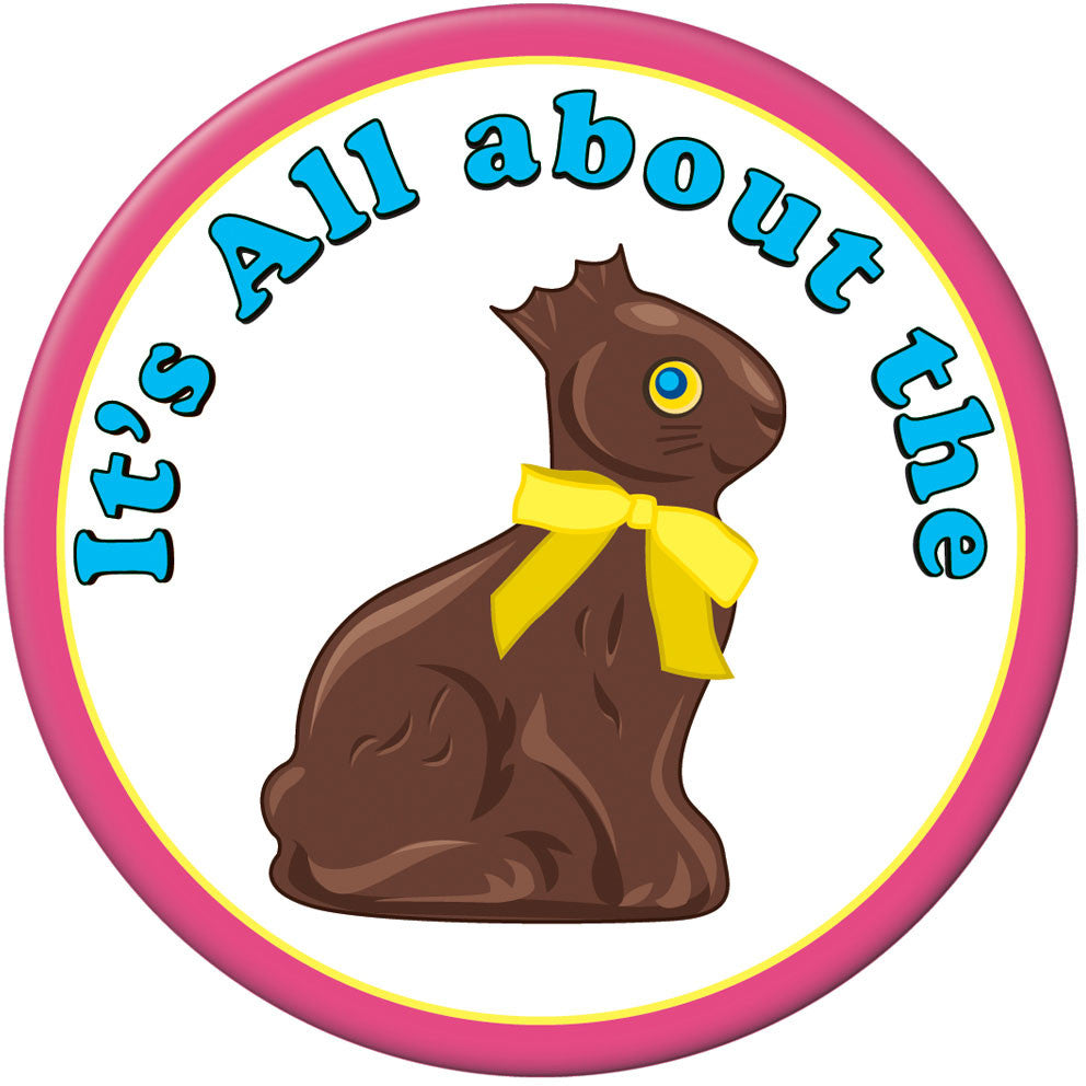 Chocolate Bunny Button