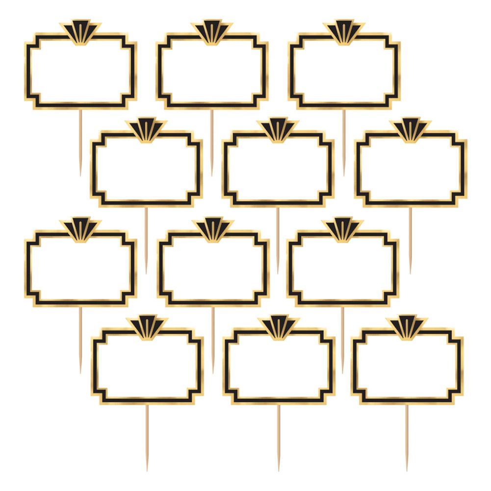 Glitz & Glam Foil Label Picks (24ct)
