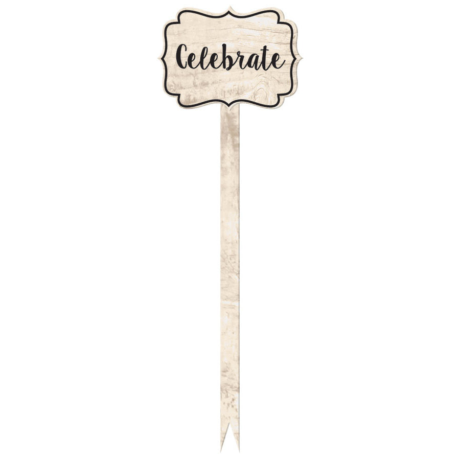 Black Wood Word Picks (12ct)