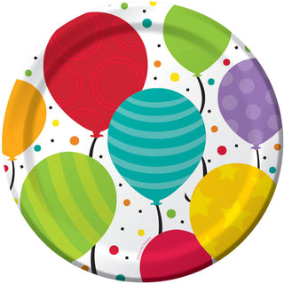 Shimmering Balloons Dessert Plates (8ct)