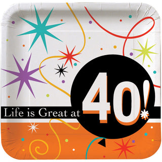 40 Life Is Great Dessert Plates (8ct)