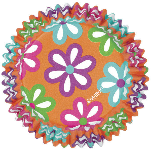 Flower Print Baking Cups