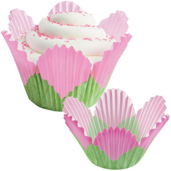 Pink Petal Baking Cups 24 ct.