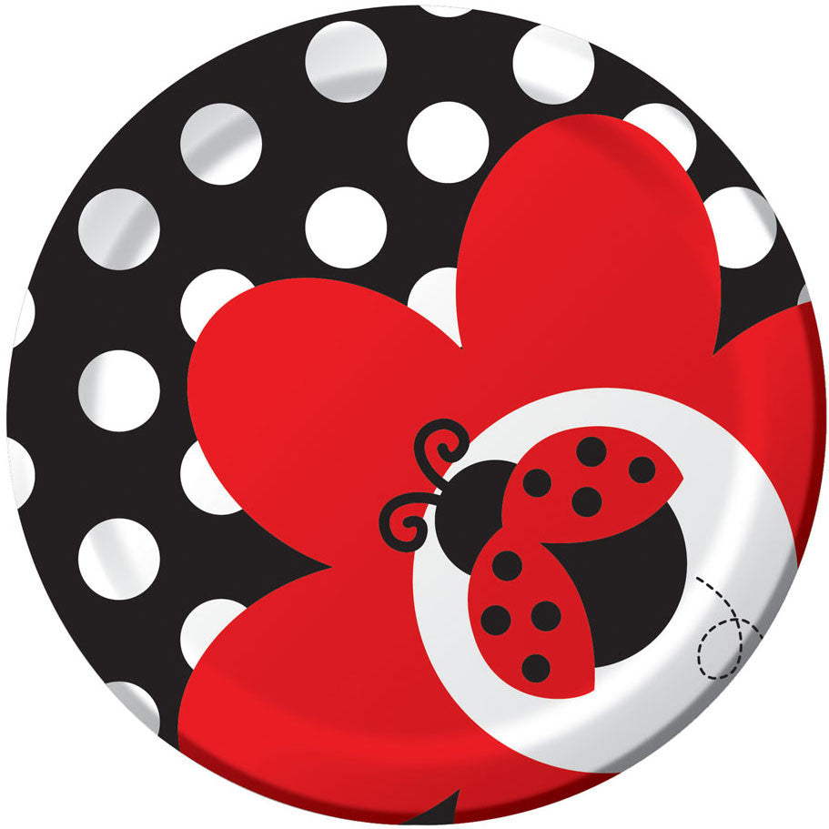 Ladybug Fancy Dessert Plates (8ct)