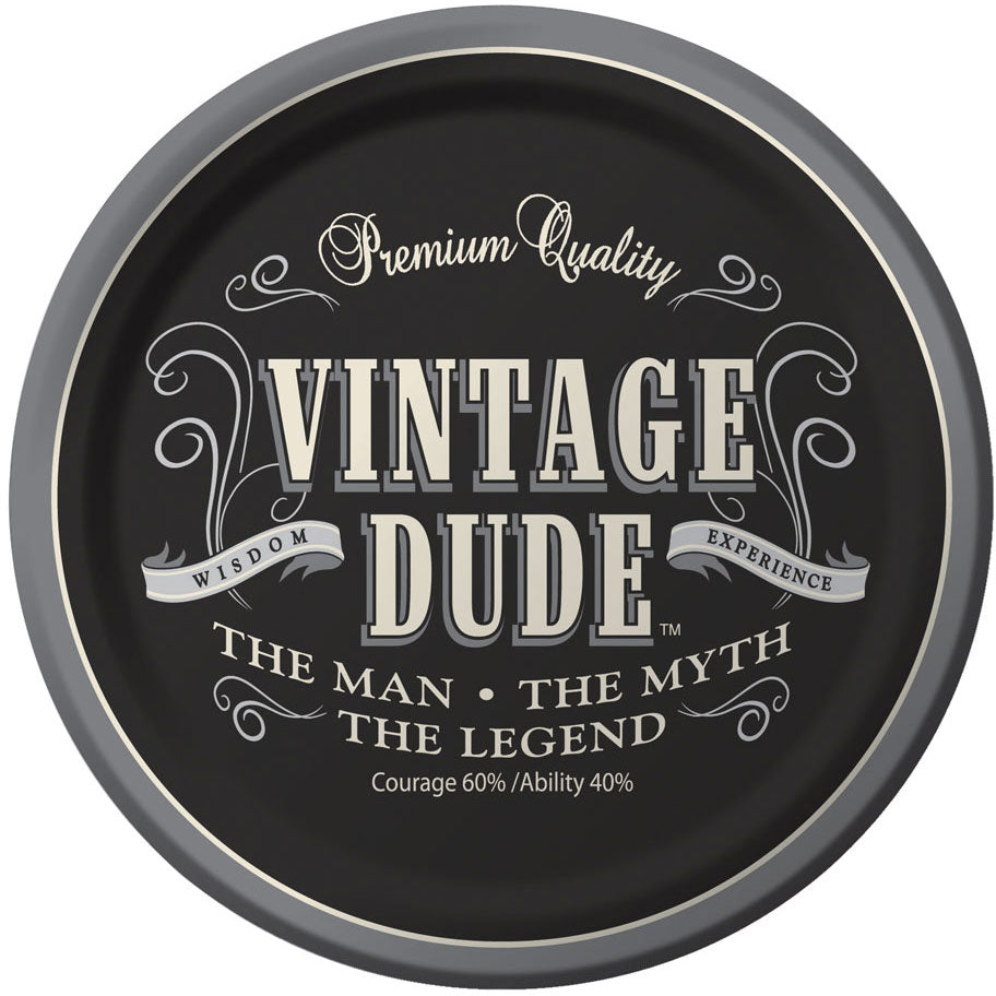 Vintage Dude Dessert Plates (8ct)