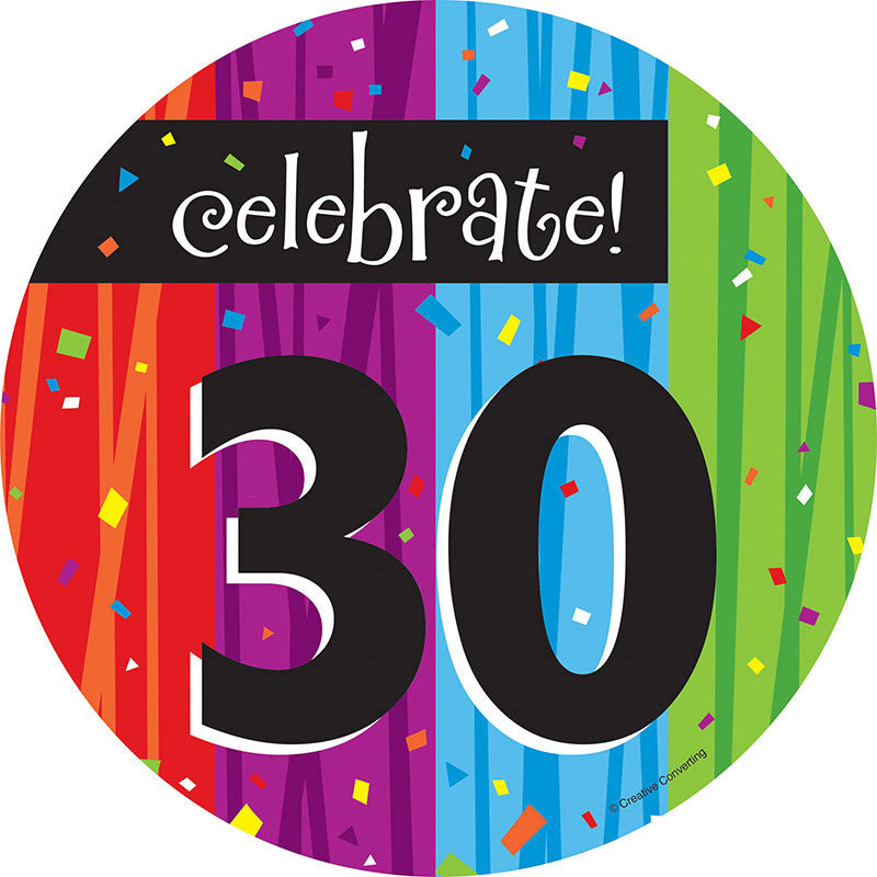 30 Milestones Dessert Plates (8ct)
