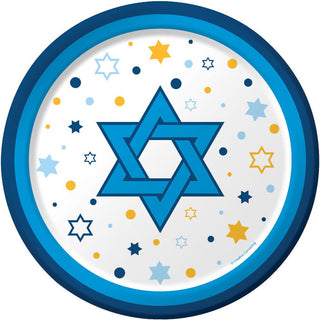 Stars of Hanukkah Dessert Plates (8ct)