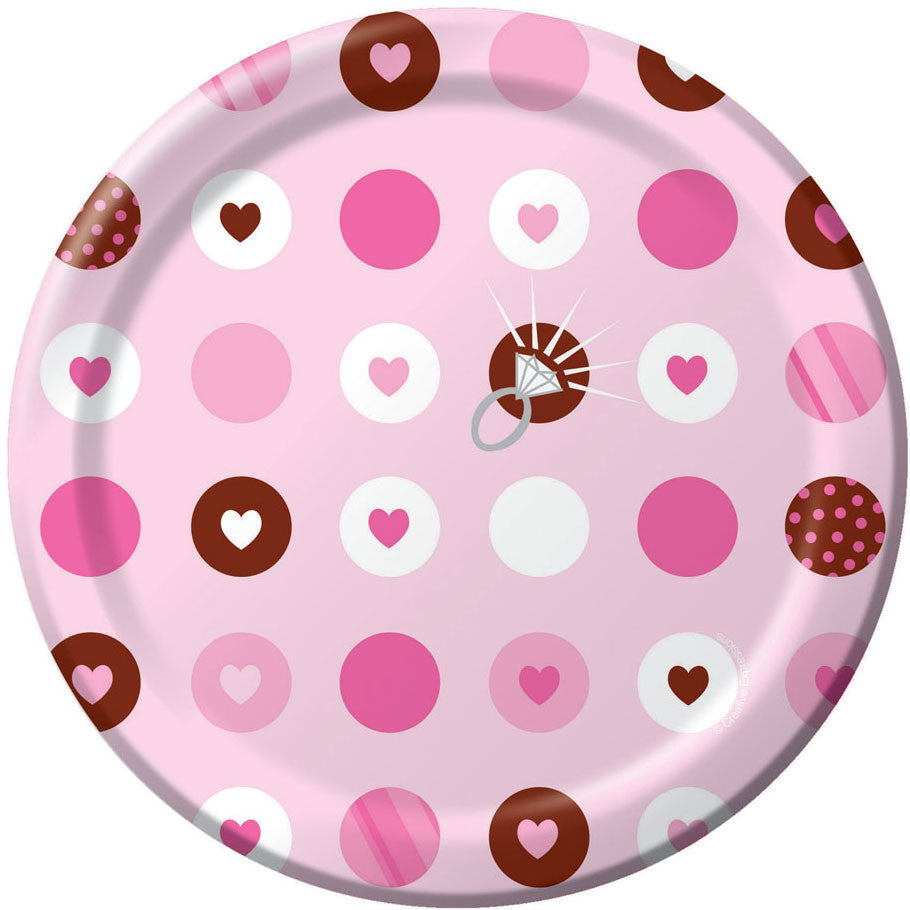 Bride 2 Be Dots Dessert Plates (8ct)